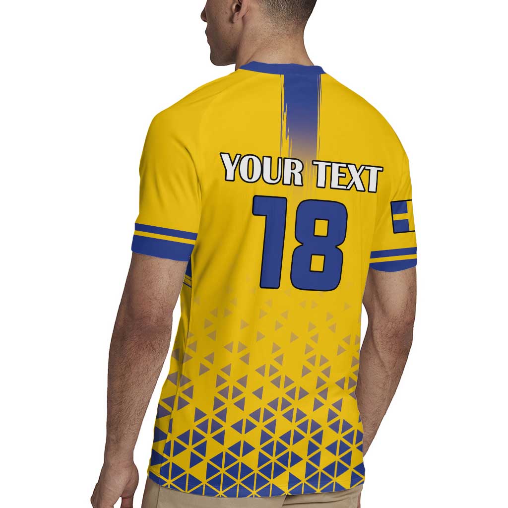 Custom Sweden Football Rugby Jersey Sveriges herrlandslag i fotboll