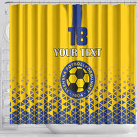 Custom Sweden Football Shower Curtain Sveriges herrlandslag i fotboll
