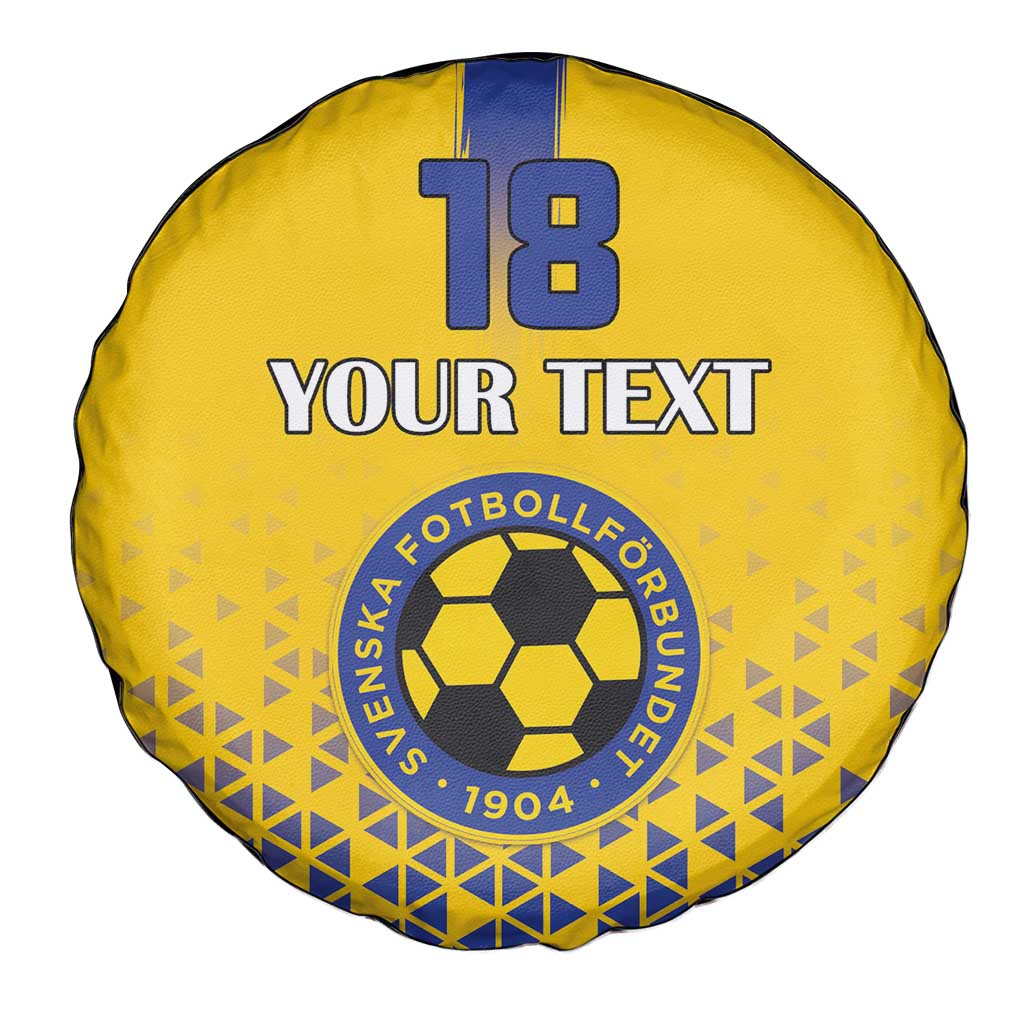 Custom Sweden Football Spare Tire Cover Sveriges herrlandslag i fotboll