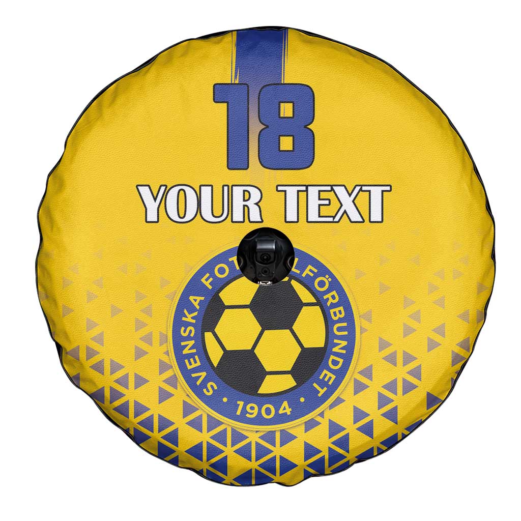 Custom Sweden Football Spare Tire Cover Sveriges herrlandslag i fotboll