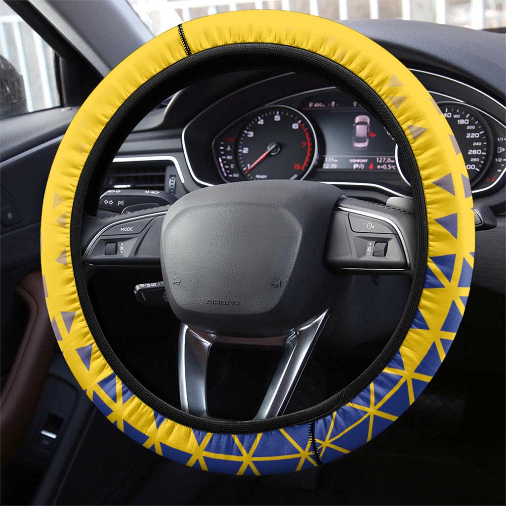 Sweden Football Steering Wheel Cover Sveriges herrlandslag i fotboll