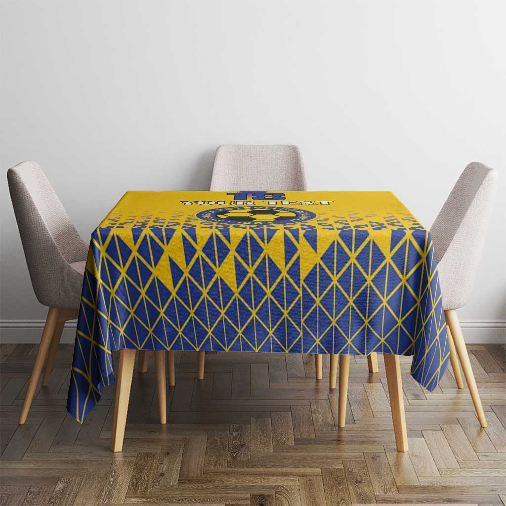Custom Sweden Football Tablecloth Sveriges herrlandslag i fotboll