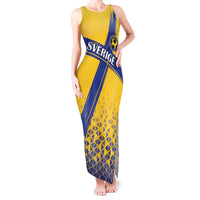 Custom Sweden Football Tank Maxi Dress Sveriges herrlandslag i fotboll