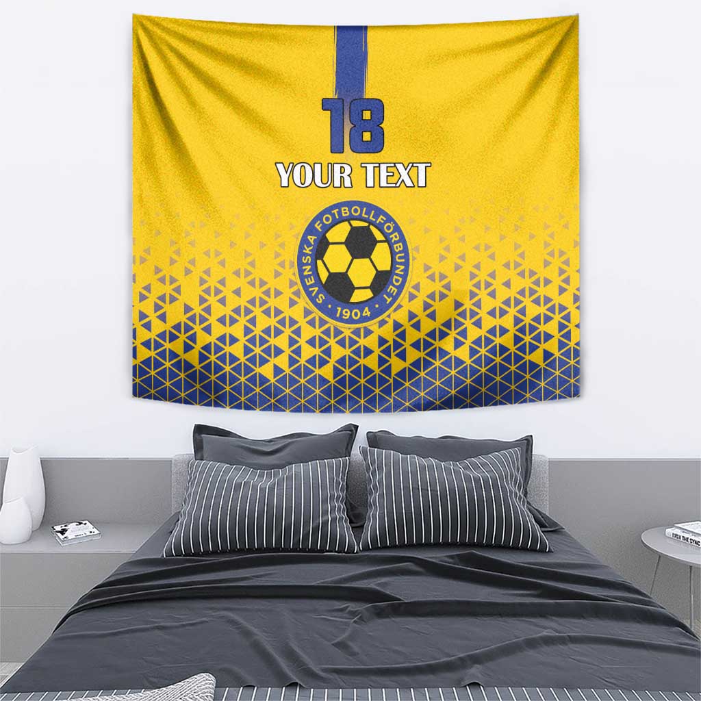 Custom Sweden Football Tapestry Sveriges herrlandslag i fotboll