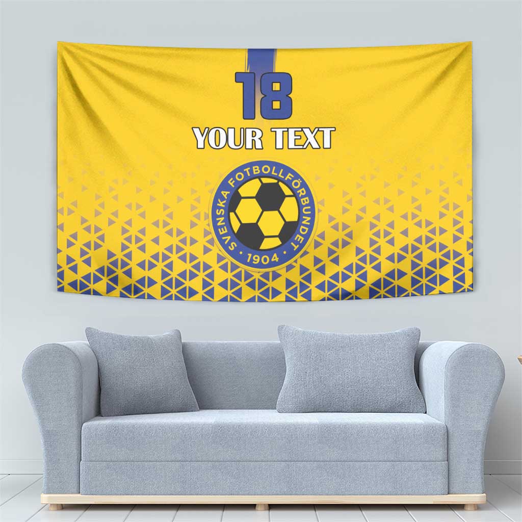Custom Sweden Football Tapestry Sveriges herrlandslag i fotboll