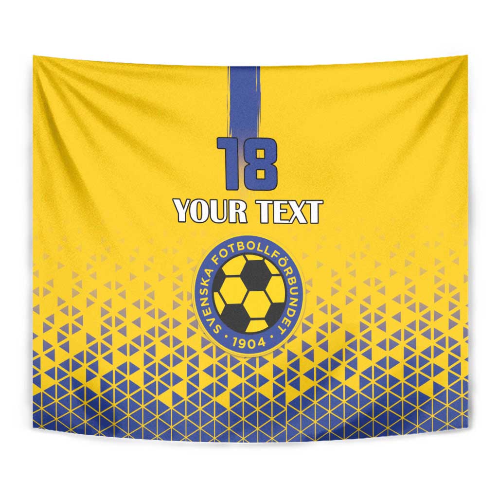 Custom Sweden Football Tapestry Sveriges herrlandslag i fotboll