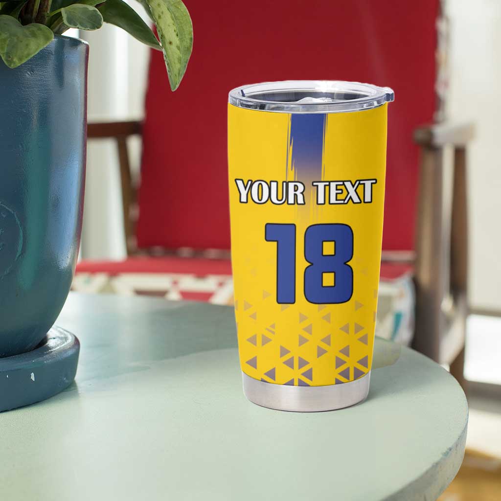 Custom Sweden Football Tumbler Cup Sveriges herrlandslag i fotboll