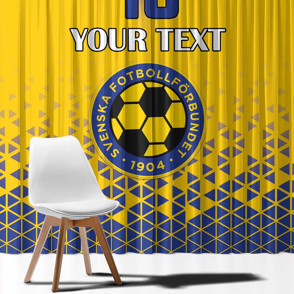 Custom Sweden Football Window Curtain Sveriges herrlandslag i fotboll