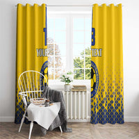 Custom Sweden Football Window Curtain Sveriges herrlandslag i fotboll