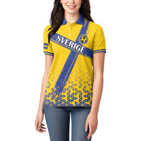 Custom Sweden Football Women Polo Shirt Sveriges herrlandslag i fotboll