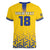 Custom Sweden Football Women V-Neck T-Shirt Sveriges herrlandslag i fotboll