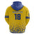 Custom Sweden Football Zip Hoodie Sveriges herrlandslag i fotboll