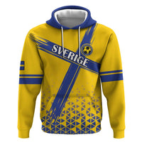 Custom Sweden Football Zip Hoodie Sveriges herrlandslag i fotboll