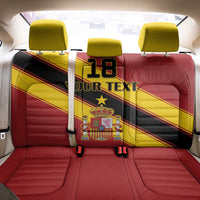 Custom Spain Football Back Car Seat Cover Come On La Roja Sporty Style