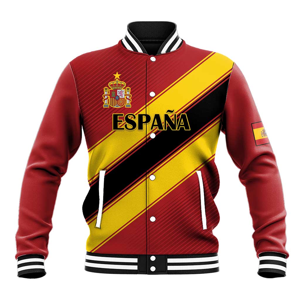 Custom Spain Football Baseball Jacket Come On La Roja Sporty Style