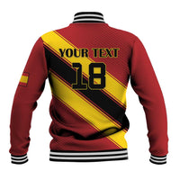 Custom Spain Football Baseball Jacket Come On La Roja Sporty Style