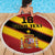 Custom Spain Football Beach Blanket Come On La Roja Sporty Style