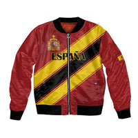 Custom Spain Football Bomber Jacket Come On La Roja Sporty Style