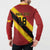 Custom Spain Football Button Sweatshirt Come On La Roja Sporty Style