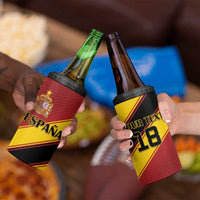 Custom Spain Football 4 in 1 Can Cooler Tumbler Come On La Roja Sporty Style