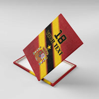 Custom Spain Football Canvas Wall Art Come On La Roja Sporty Style