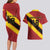 Custom Spain Football Couples Matching Long Sleeve Bodycon Dress and Hawaiian Shirt Come On La Roja Sporty Style
