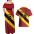Custom Spain Football Couples Matching Off Shoulder Maxi Dress and Hawaiian Shirt Come On La Roja Sporty Style