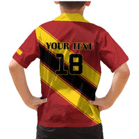 Custom Spain Football Family Matching Mermaid Dress and Hawaiian Shirt Come On La Roja Sporty Style