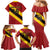 Custom Spain Football Family Matching Mermaid Dress and Hawaiian Shirt Come On La Roja Sporty Style