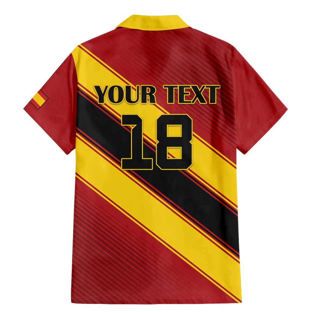 Custom Spain Football Family Matching Mermaid Dress and Hawaiian Shirt Come On La Roja Sporty Style