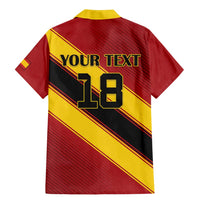 Custom Spain Football Family Matching Mermaid Dress and Hawaiian Shirt Come On La Roja Sporty Style