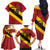 Custom Spain Football Family Matching Off The Shoulder Long Sleeve Dress and Hawaiian Shirt Come On La Roja Sporty Style