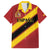 Custom Spain Football Family Matching Puletasi and Hawaiian Shirt Come On La Roja Sporty Style