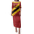 Custom Spain Football Family Matching Puletasi and Hawaiian Shirt Come On La Roja Sporty Style
