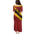 Custom Spain Football Family Matching Puletasi and Hawaiian Shirt Come On La Roja Sporty Style