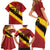 Custom Spain Football Family Matching Short Sleeve Bodycon Dress and Hawaiian Shirt Come On La Roja Sporty Style