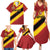 Custom Spain Football Family Matching Summer Maxi Dress and Hawaiian Shirt Come On La Roja Sporty Style