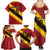 Custom Spain Football Family Matching Summer Maxi Dress and Hawaiian Shirt Come On La Roja Sporty Style