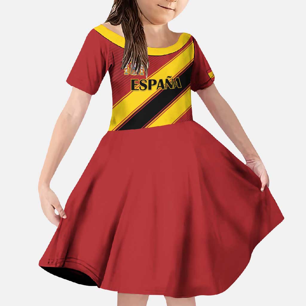 Custom Spain Football Family Matching Tank Maxi Dress and Hawaiian Shirt Come On La Roja Sporty Style