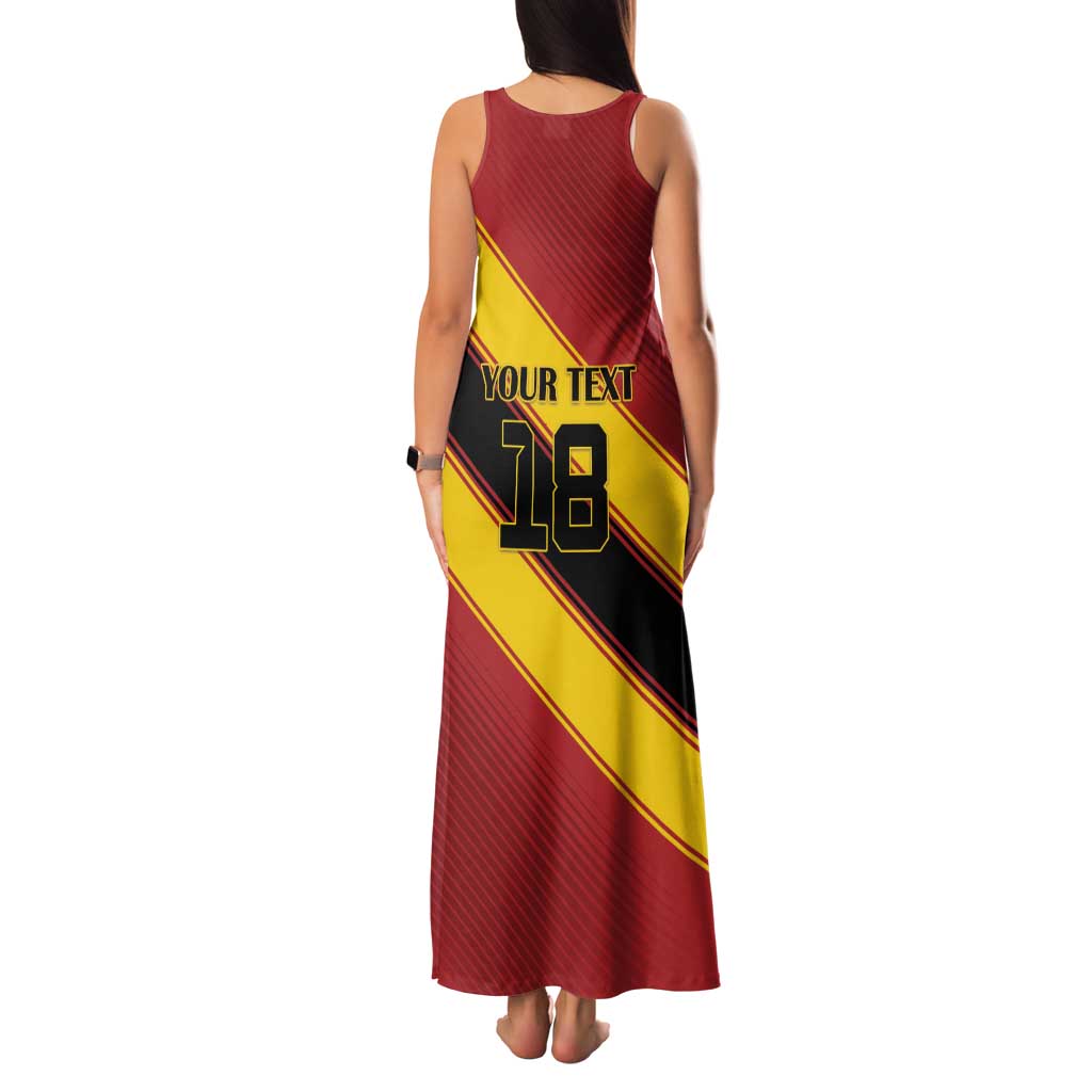 Custom Spain Football Family Matching Tank Maxi Dress and Hawaiian Shirt Come On La Roja Sporty Style