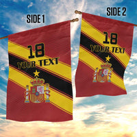 Custom Spain Football Garden Flag Come On La Roja Sporty Style
