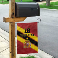 Custom Spain Football Garden Flag Come On La Roja Sporty Style