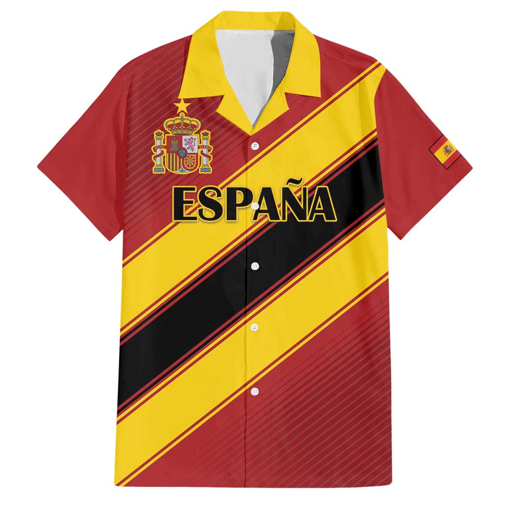 Custom Spain Football Hawaiian Shirt Come On La Roja Sporty Style