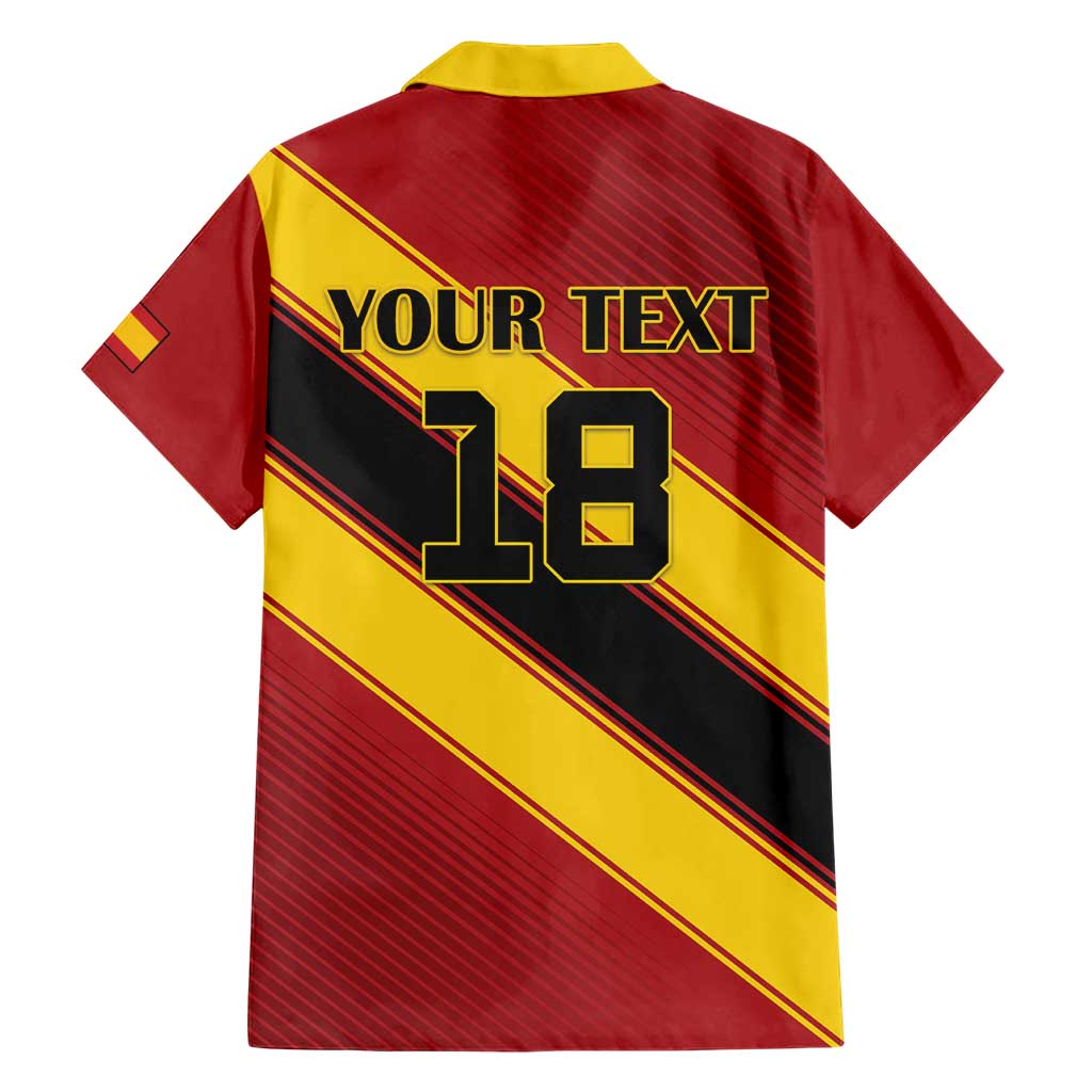 Custom Spain Football Hawaiian Shirt Come On La Roja Sporty Style