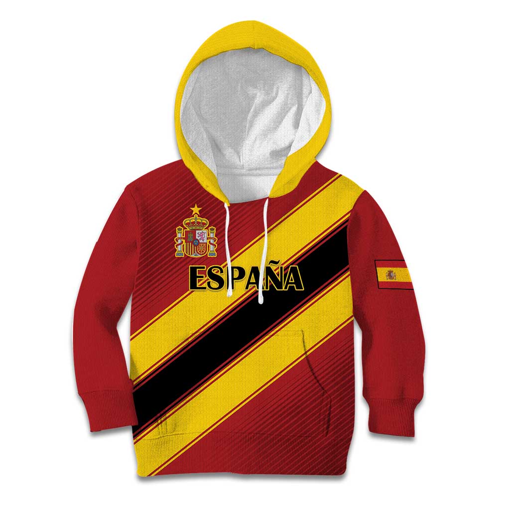 Custom Spain Football Kid Hoodie Come On La Roja Sporty Style