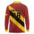 Custom Spain Football Long Sleeve Polo Shirt Come On La Roja Sporty Style