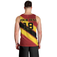 Custom Spain Football Men Tank Top Come On La Roja Sporty Style