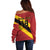 Custom Spain Football Off Shoulder Sweater Come On La Roja Sporty Style