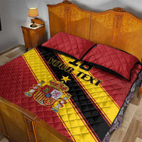 Custom Spain Football Quilt Bed Set Come On La Roja Sporty Style