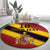 Custom Spain Football Round Carpet Come On La Roja Sporty Style